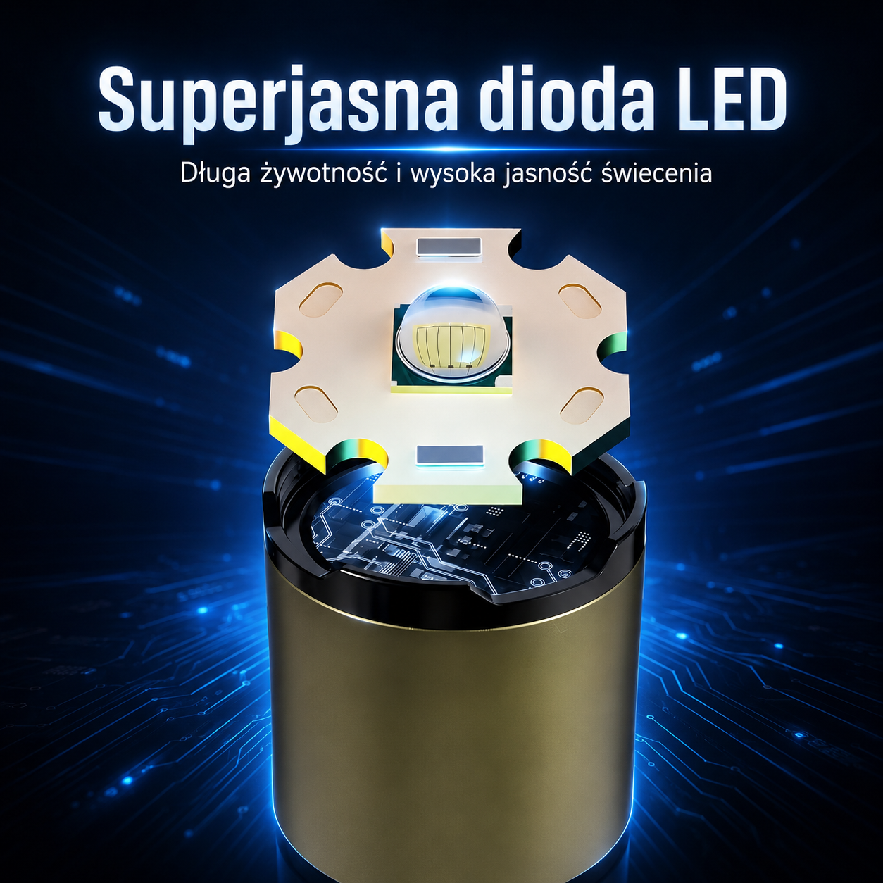 XenonPro Basic™ – mocna latarka LED z zoomem i ładowaniem USB-C